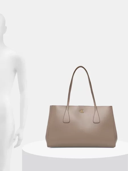 Pattanás műbőr shopper táska Calvin Klein barna