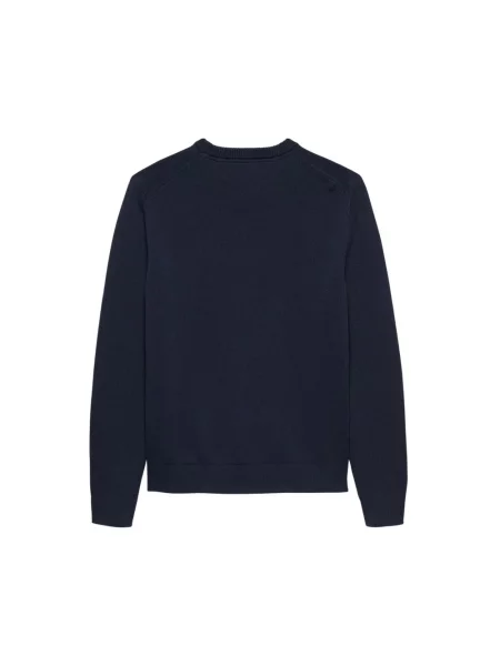Sweter Tommy Jeans z okrągłym dekoltem niebieski