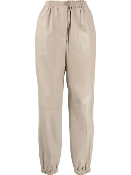 Pantaloni Joseph din piele gri