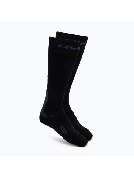 Șosete de schi pentru femei UYN Ski One Alpine Merino Socks black/violet negru