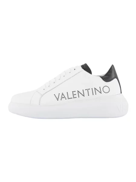 Lniane sneakersy Valentino białe