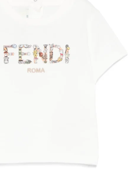 Tricou copii Fendi alb