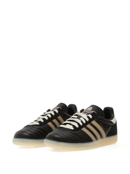 Sneakerși Adidas Campus cu imagine alergare din piele de căprioară negru