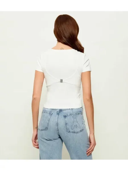 Patrizia Pepe Póló | Cropped Fit fehér