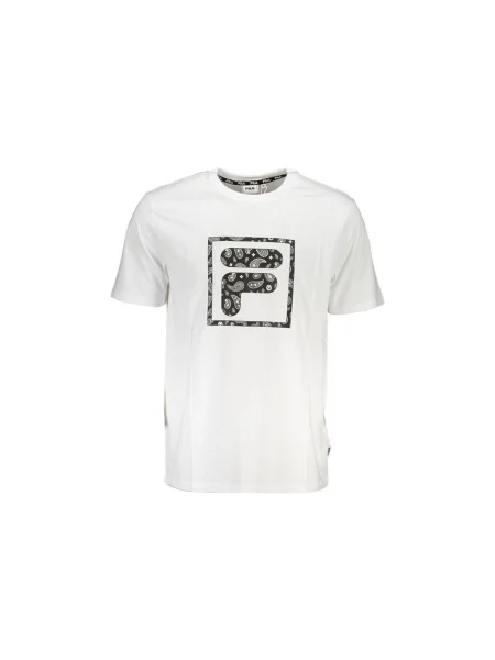 Pánske tričko FILA Longyan Graphic bright white biela