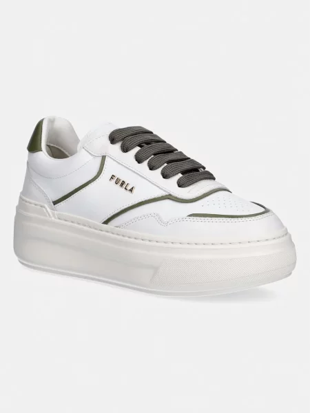 Furla Nuage sneakers pentru femei din piele verde