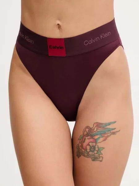 Бикини Calvin Klein Underwear винено червено