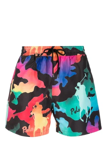 Pantaloni scurți Polo Ralph Lauren cu imagine negru
