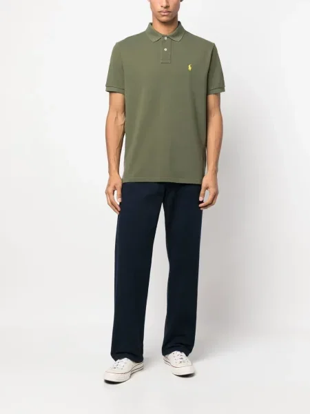 Siuvinėtos trumpas polo marškinėliai Polo Ralph Lauren