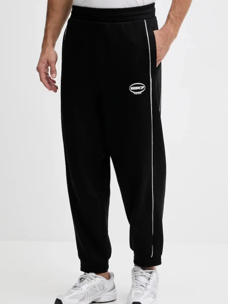 Emporio Armani pantaloni de trening cu imprimeu negru