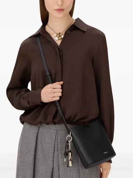 Geantă bucket Furla negru