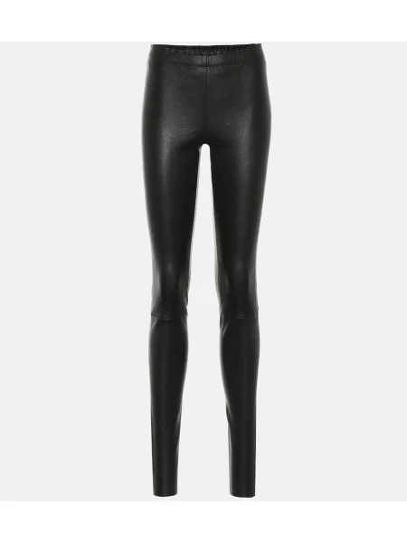 Leggings Stouls din piele negru