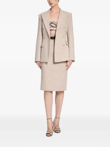 Cu centură fustă tip creion Elie Saab
