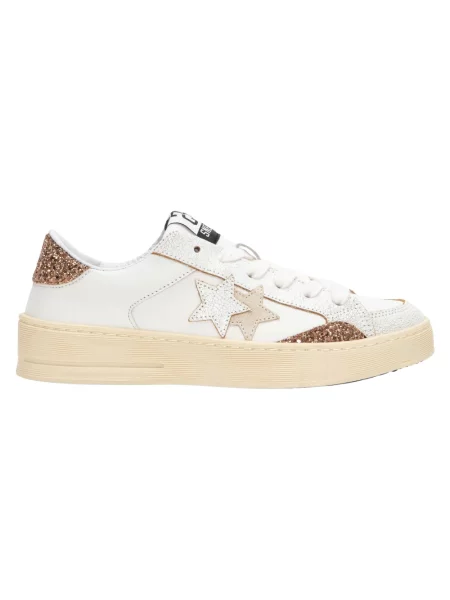Sneakersy 2star skórzane białe