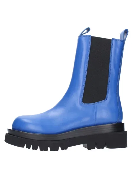Botki Jeffrey Campbell skórzane niebieskie