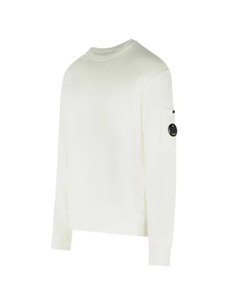 Hanorac crewneck C.p. Company alb