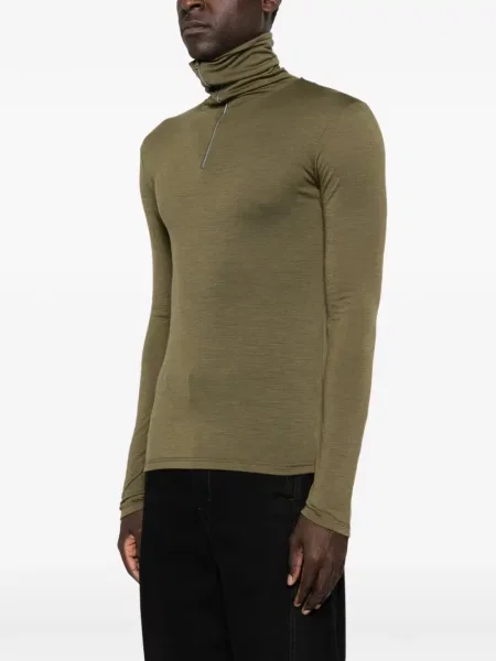 Lung tricou Jil Sander verde