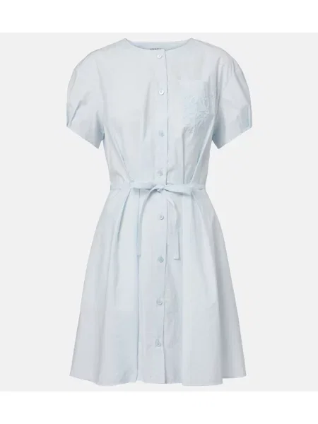 Rochie tip cămașă Loewe albastru