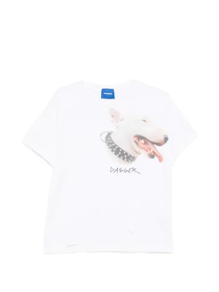 Tricou Dagger zdrențuiți alb