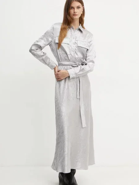 Pinko rochie argintiu