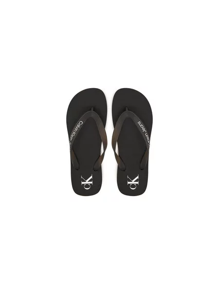 Žabky Calvin Klein Beach Sandal Transparent Tpu black černé