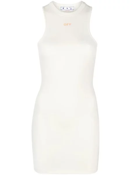 Rochie Off-white cu imagine alb