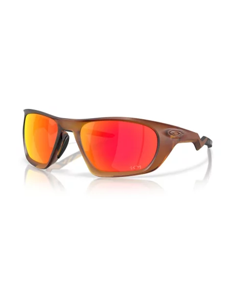 Okulary oakley lateralis kylian mbappé signature series matte dark amber z soczewkami prizm ruby brązowe