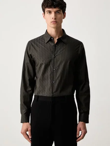 Armani Exchange cămașă pentru bărbați din verde