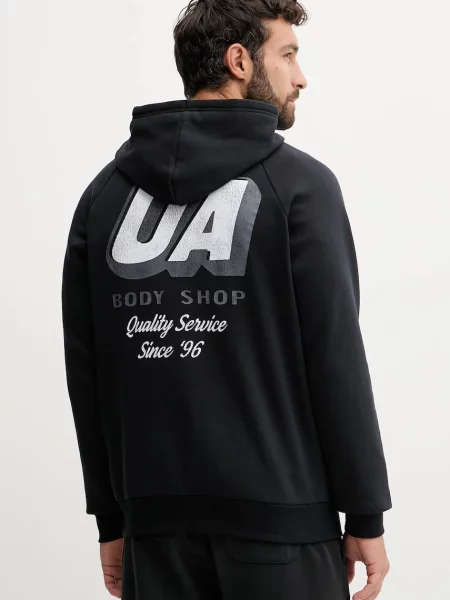Bluza Under Armour Rival Fleece HBR Logo Hoodie black/white biała