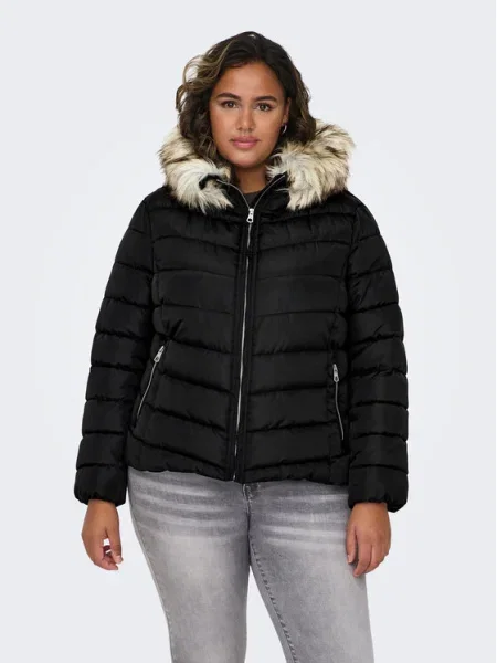 ONLY Carmakoma Geacă de iarnă negru