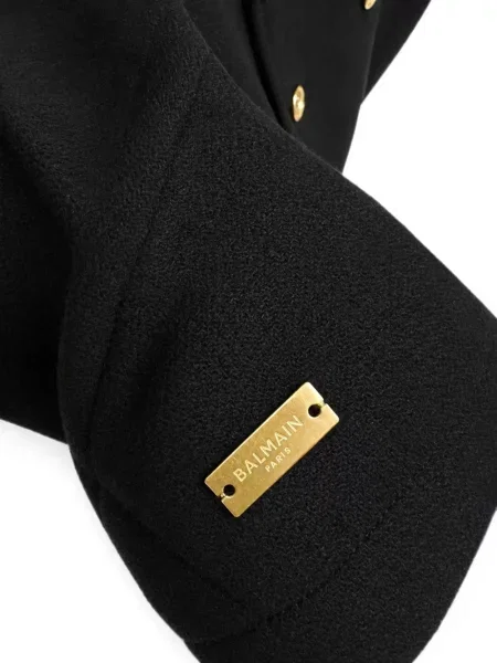 Płaszcz dziecięcy Balmain czarny