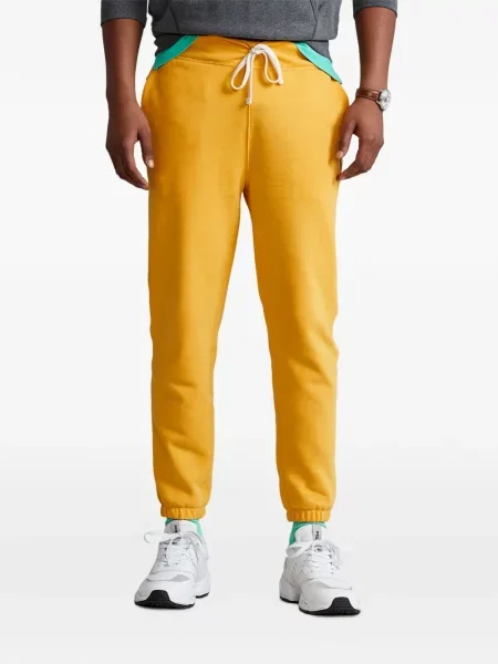 Tricou polo Polo Ralph Lauren cu glugă cu blană cu broderie roșu