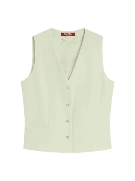 Kamizelka Max Mara Studio wełniana zielona