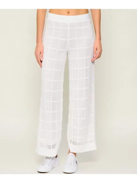 Marc Cain Pantaloni de tricot alb