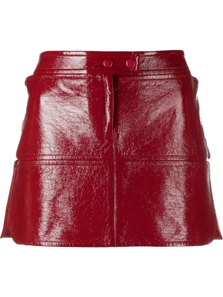 Fustă din piele Courreges roșu