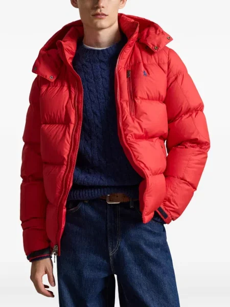 Portofel Polo Ralph Lauren din piele cu dungi cu glugă verde