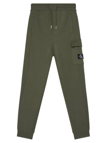 Calvin Klein Jeans Долнище анцуг Badge зелен