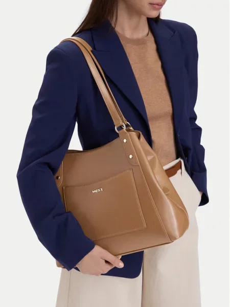 MEXX Ročna torba rjava