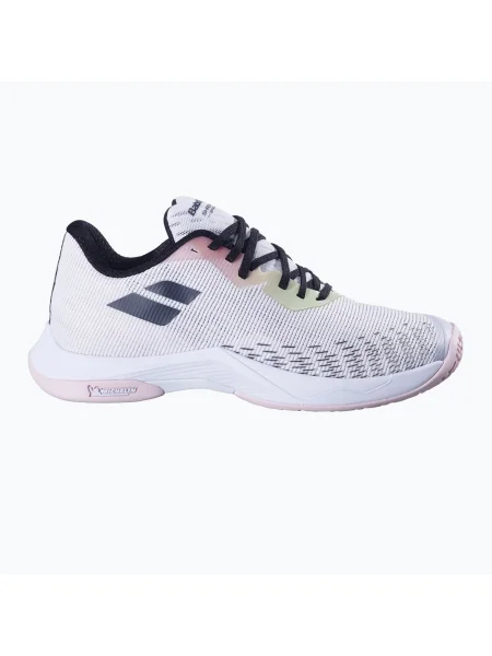 Обувки за бадминтон Babolat Shadow Spirit 2 W white/white бяло