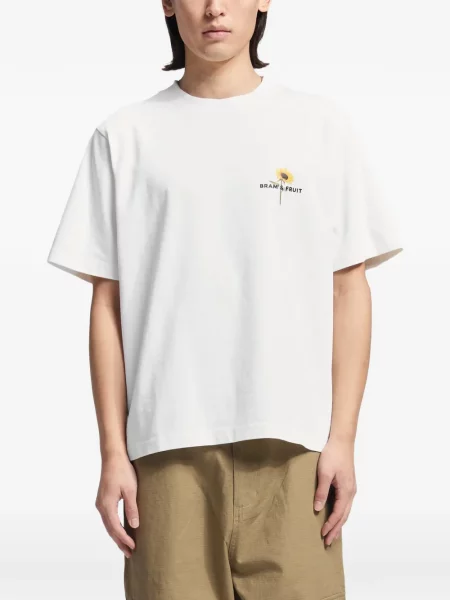Tricou Bram’s Fruit cu imagine alb