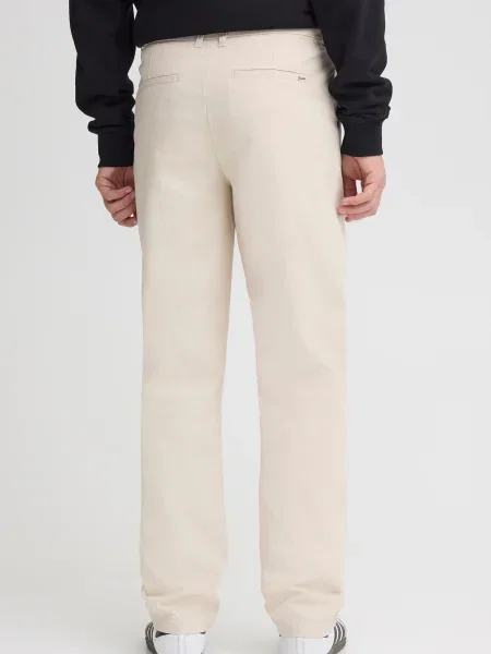 !Solid Pantaloni eleganți SDTATE LIAM' alb