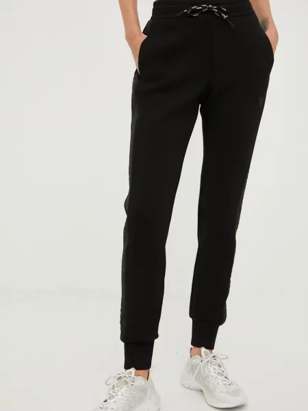 Donji dio trenirke Guess za žene s aplikacijom crna