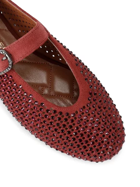 Кожаные балетки Kurt Geiger London без каблука