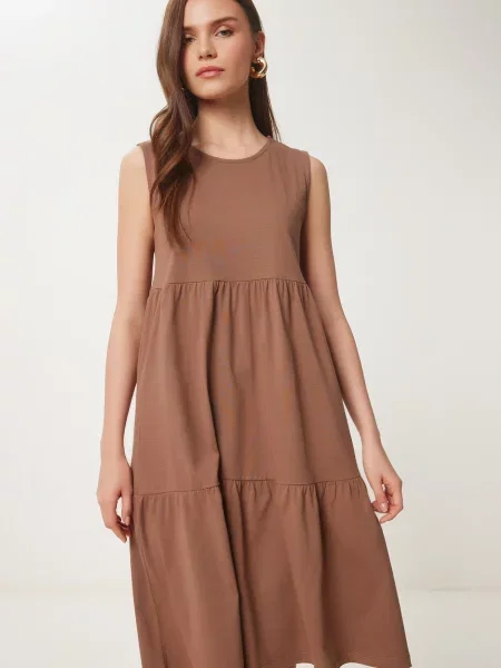 Happiness İstanbul Rochie de vară maro