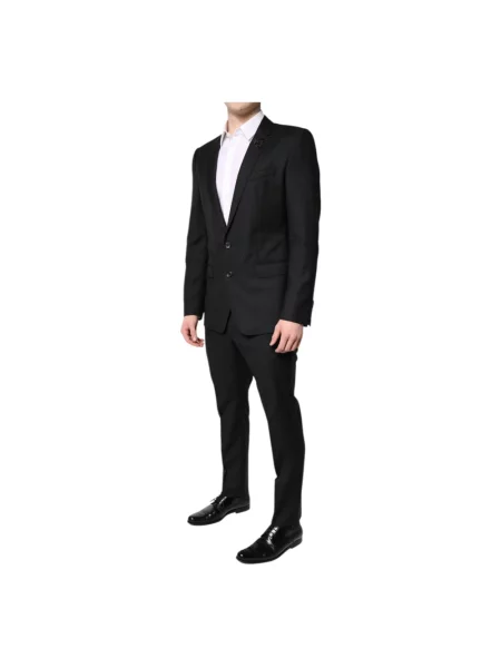 Garnitur Dolce And Gabbana wełniany czarny