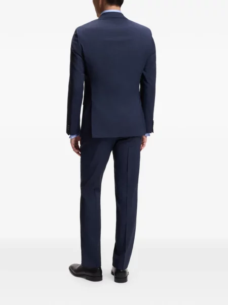 Costum Boss de lână albastru