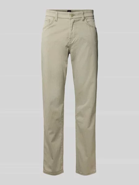 Spodnie materiałowe o kroju regular fit z mieszanki bawełny model Boss