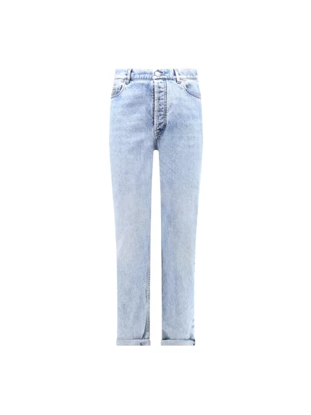 Jeansy Brunello Cucinelli z 5 kieszeniami niebieskie