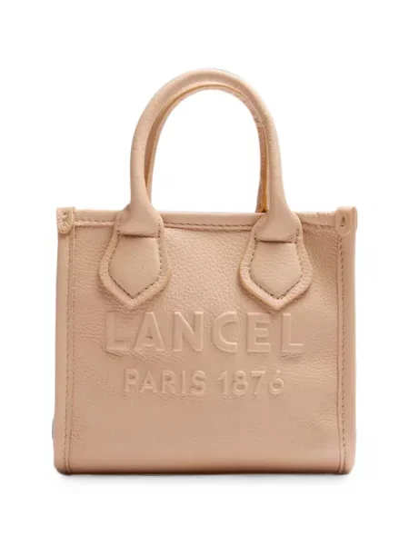 Geantă shopper Lancel din piele cu autograf