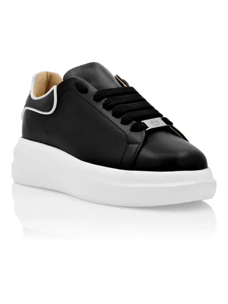 Sneakersy Philipp Plein skórzane czarne